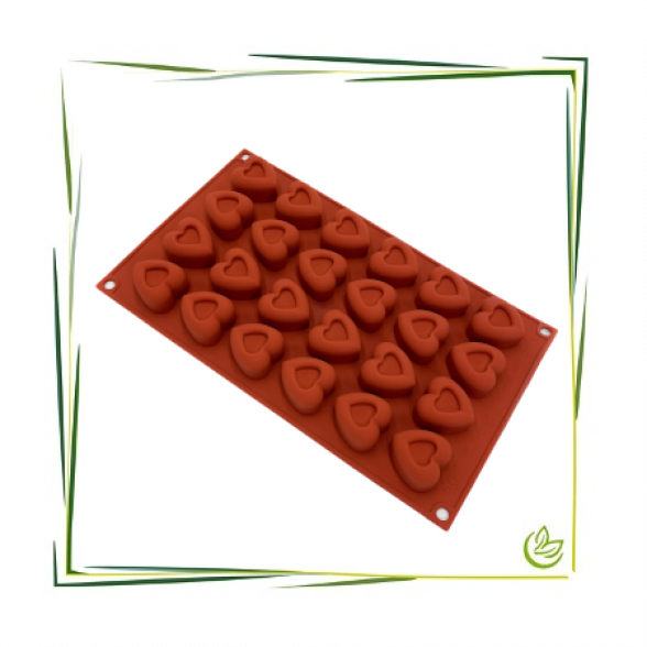 Silikonform Small Heart Savarin